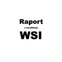 Raport z weryfikacji WSI